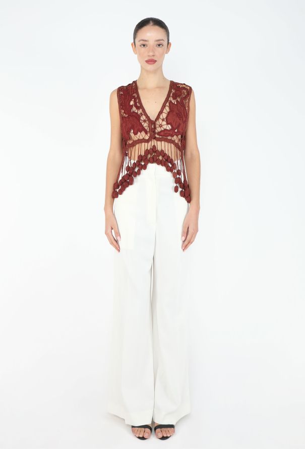 Romeo Gigli S/S 1990 Fringe Crochet Top - 2