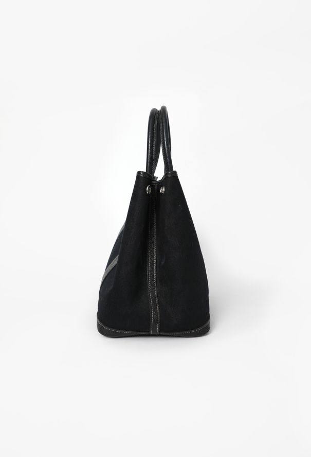 Hermès Black Toile & Négonda Garden Party 36 Bag - 3