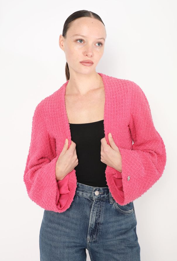 Chanel 2022 Bouclé 'CC' Charm Bolero - 1