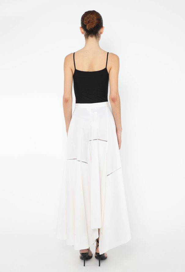 Loewe 2019 Asymmetrical Eyelet Skirt - 4