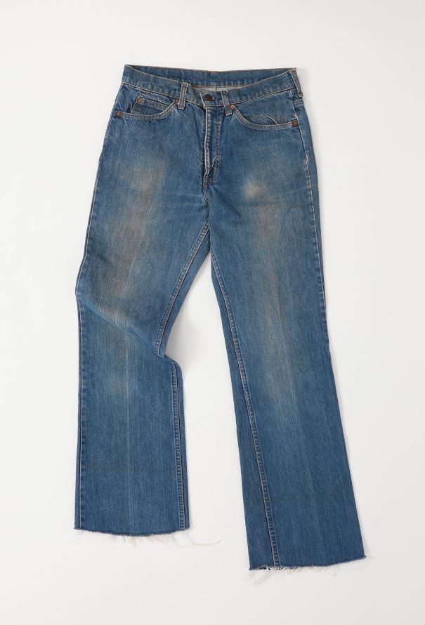 Men's Vintage '70s Levi's Bootcut Frayed 517 Jeans - 1