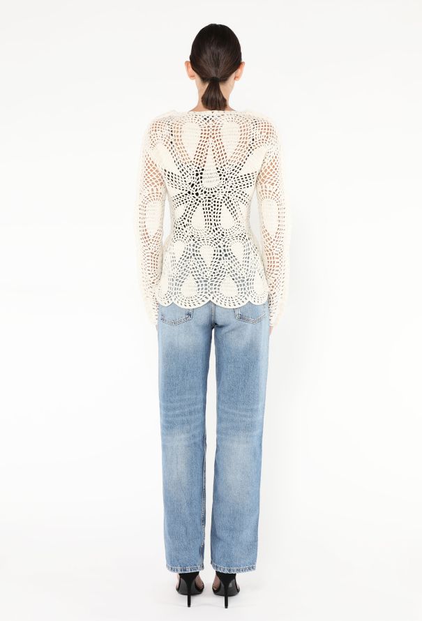 Gabriela Hearst Pre-Fall 2024 Capps Crochet Sweater - 4