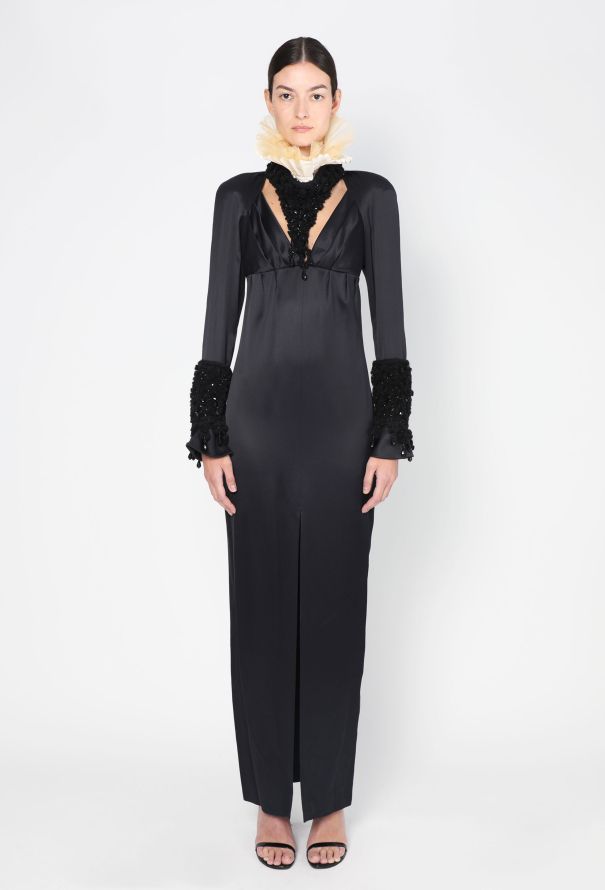 Chanel Embellished Elizabethan Silk Gown – F/W 2009 Collection - 4 Chanel Embellished Elizabethan Silk Gown – F/W 2009 Collection - 4