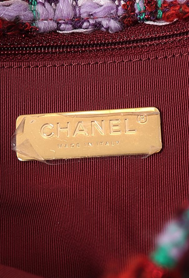 Chanel Multicolor Tweed 19 Flap Bag - 11