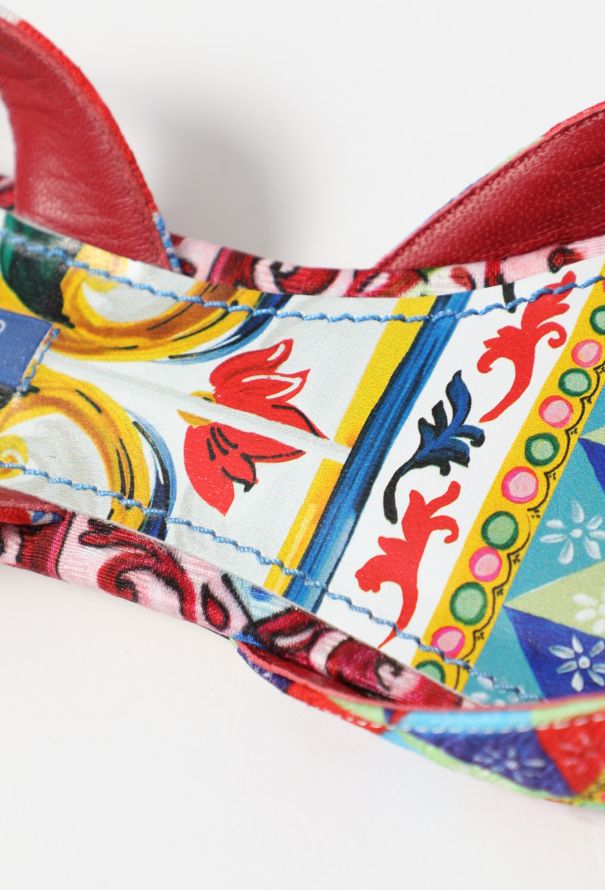 Dolce & Gabbana 2016 'Maiolica' Embellished Slingbacks - 9