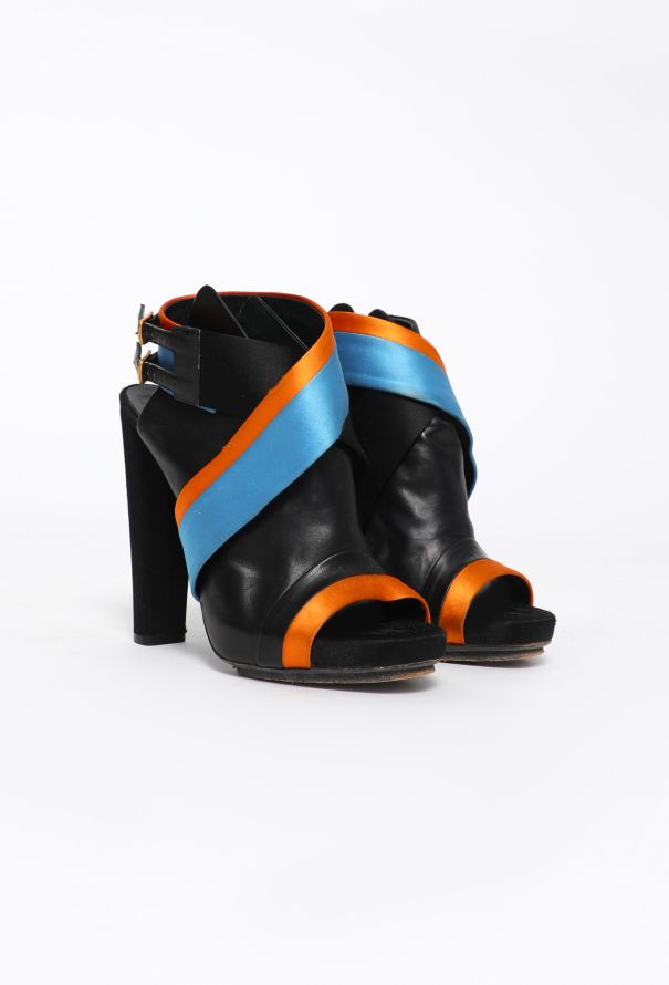 Balenciaga Resort 2010 Satin Wrap Slingbacks - 3 Balenciaga Resort 2010 Satin Wrap Slingbacks - 3