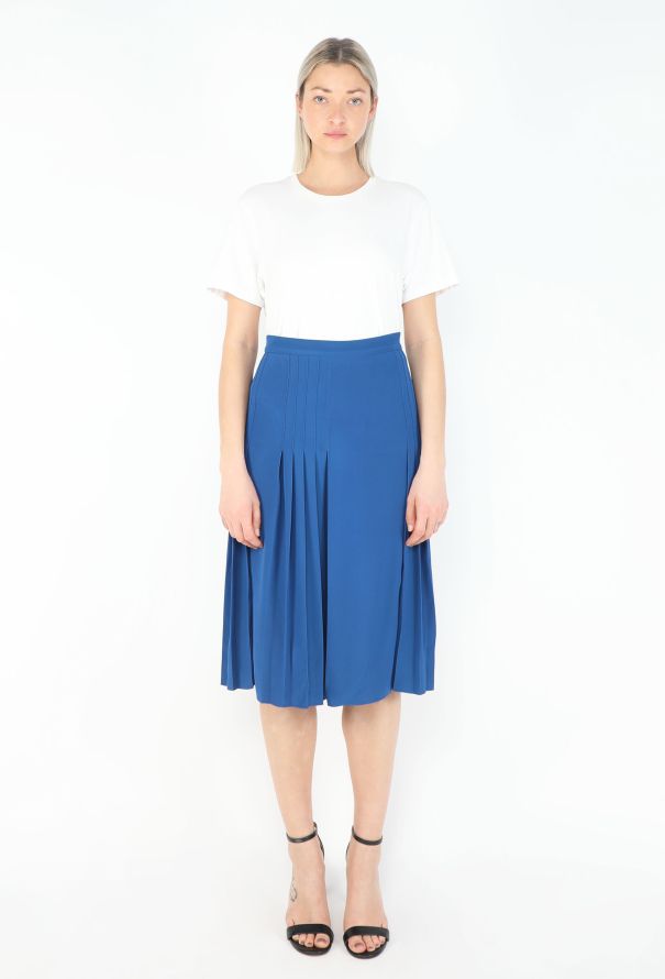 Céline Resort 2012 Pleated Crêpe Skirt - 1