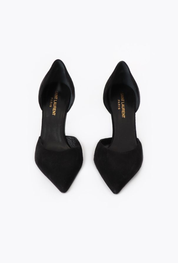 Saint Laurent Suede D'Orsay Pumps - 3 Saint Laurent Suede D'Orsay Pumps - 3