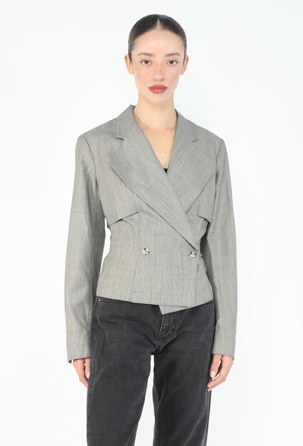 Alaïa RARE F/W 1988 Cinched Trench Blazer - 5