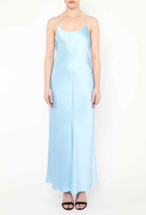 Refine Carolyn Silk Slip Dress Blue - 2 Refine Carolyn Silk Slip Dress Blue - 2