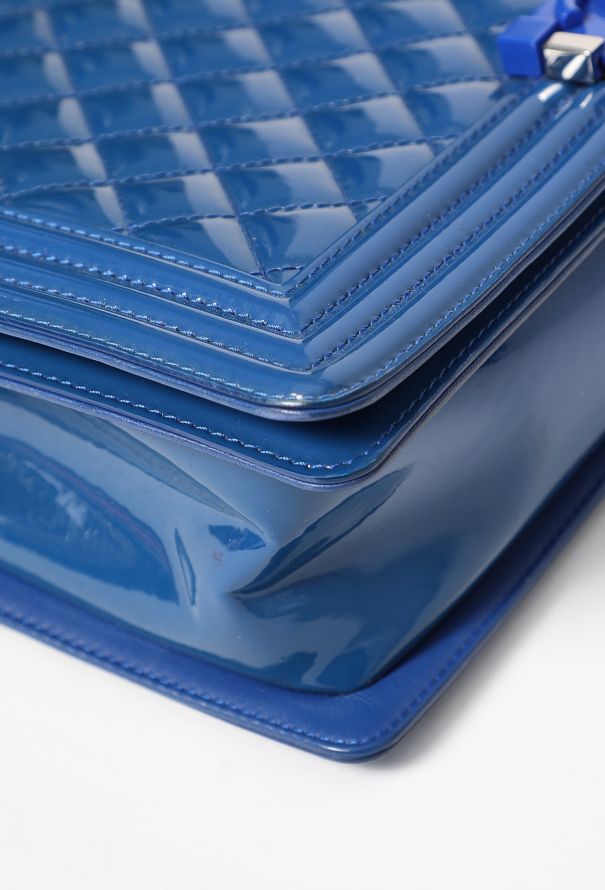 Chanel Patent Plexiglass Large Boy Bag - 8