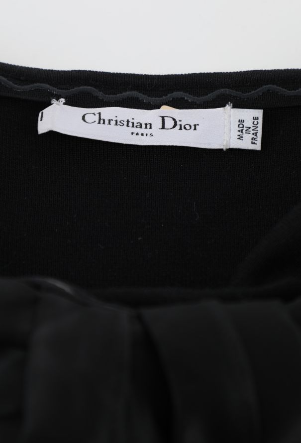Dior 2008 Silk Tassel Bow Halter Dress - 5