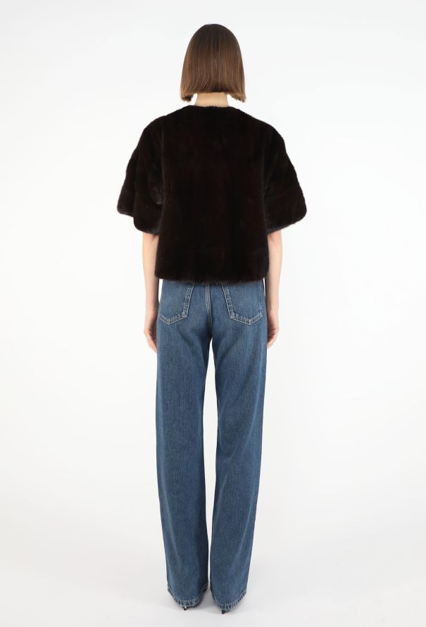 Saint Laurent Edition Mink Fur Bolero Jacket - 6