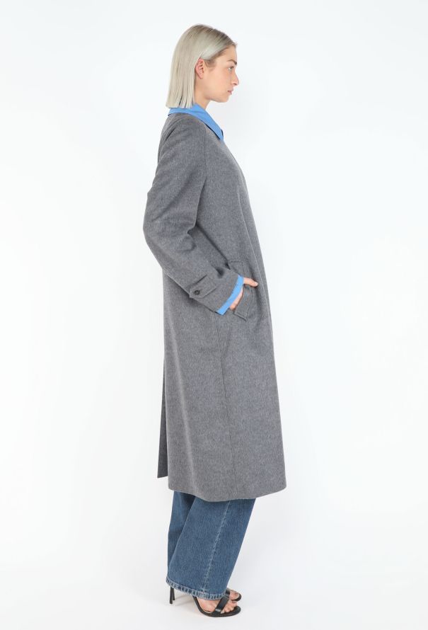 Miu Miu 2024 Felted Cotton Trim Coat - 5