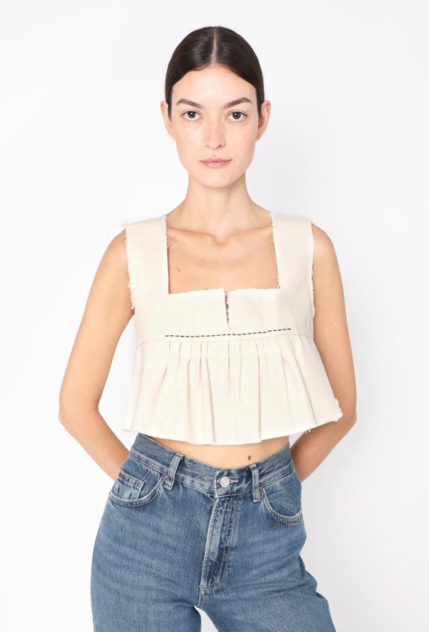 Miu Miu S/S 2020 Cropped Peplum Top - 1