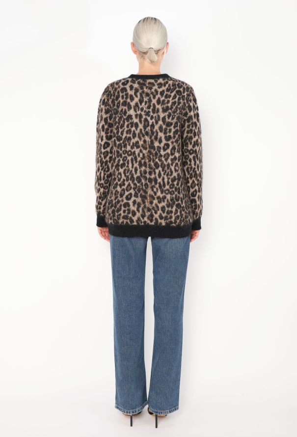 2021 Leopard Mohair Cardigan | Authentic & Vintage | ReSee