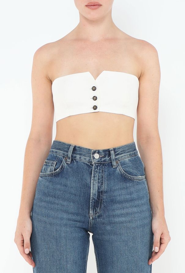 Chanel 1994 Silk Piqué Bandeau - 3