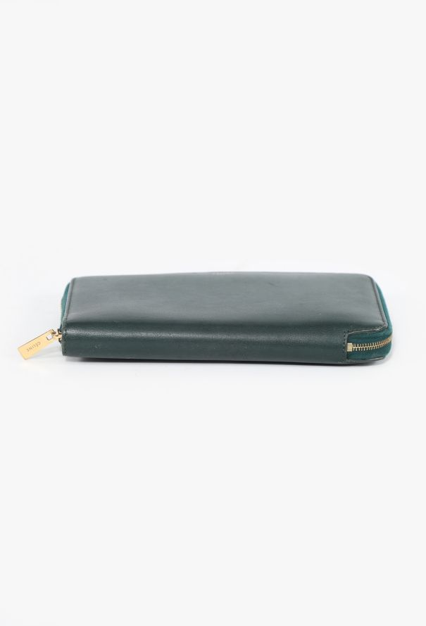 Céline Green Smooth Leather Wallet - 6
