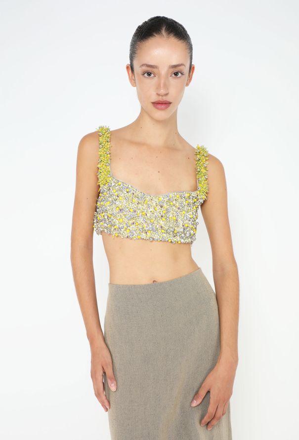 Dries Van Noten 2022 Beaded Ceba Bralette Top - 1