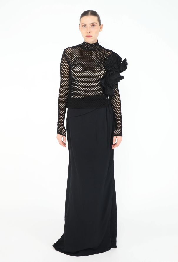 Valentino Collector F/W 2001 Floral Appliqué Ensemble - 4