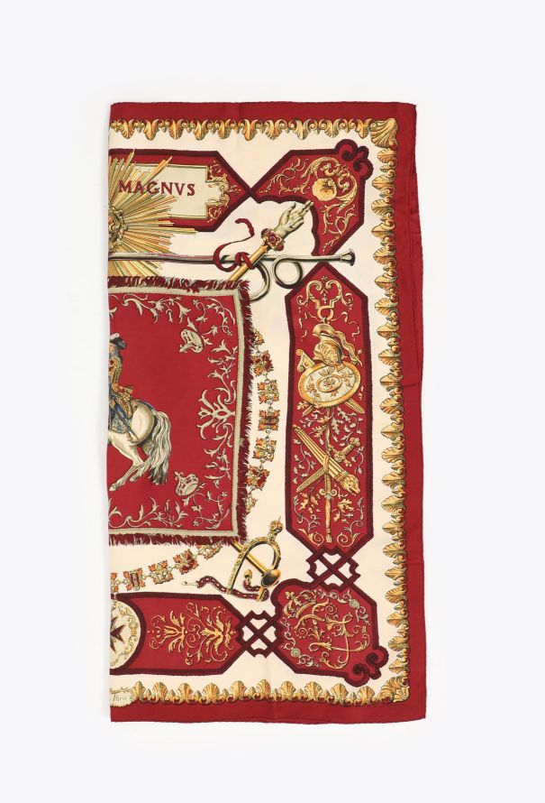 良質  Vintage 'Lvdovicvs Magnvs' 90cm Silk Carré - Hermès 小物