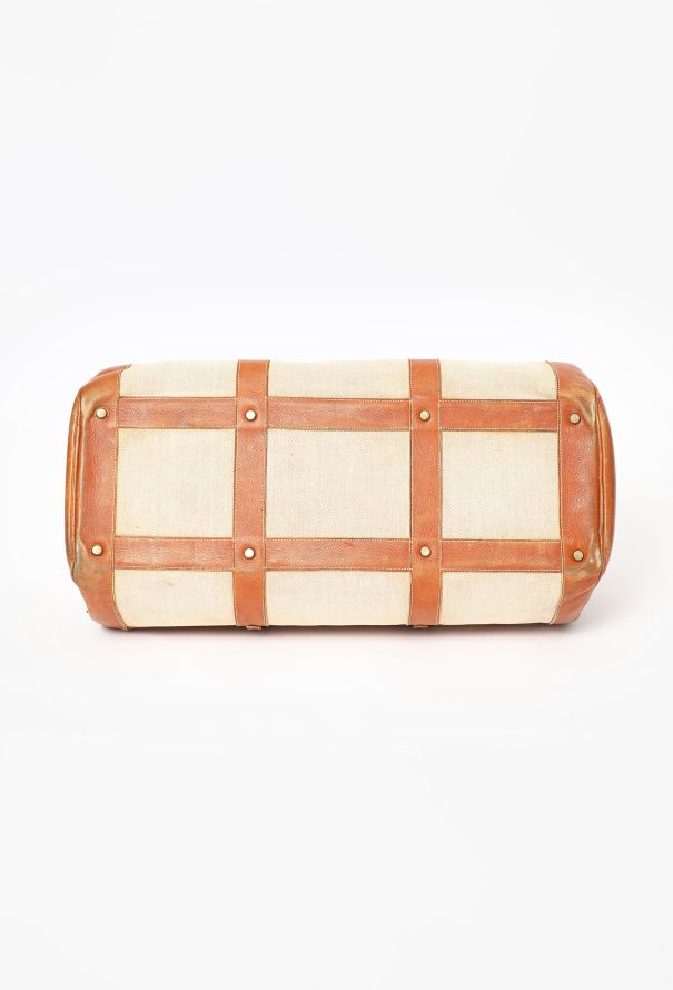 Hermès 1970s Toile H & Calfskin RD Travel Bag - 7 Hermès 1970s Toile H & Calfskin RD Travel Bag - 7