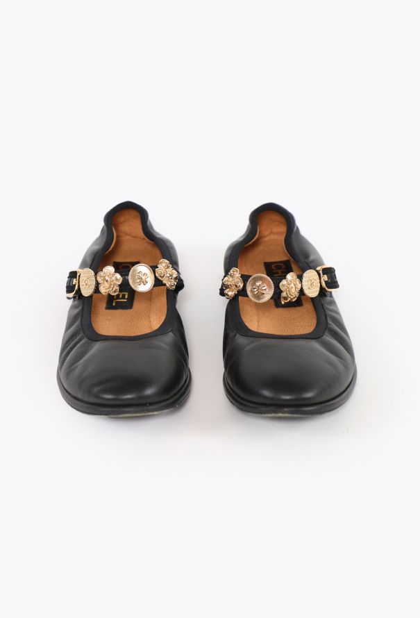 Chanel Pre-Fall 2024 Paris-Manchester Medallion Ballerinas - 1