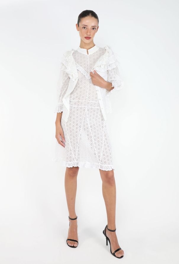 Chanel S/S 2001 Broderie Anglaise Blouse - 6