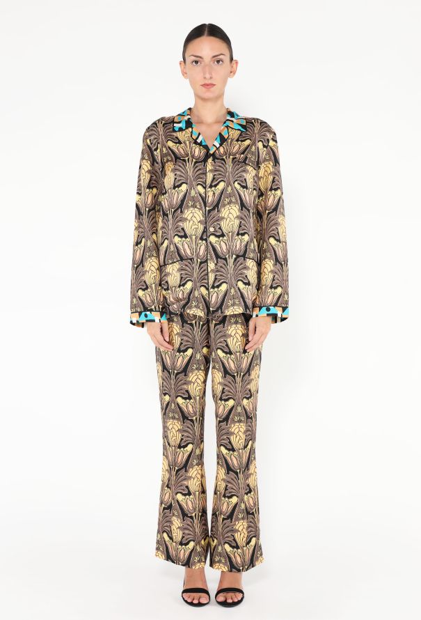 Prada Resort 2010 Silk Pajama Ensemble - 3
