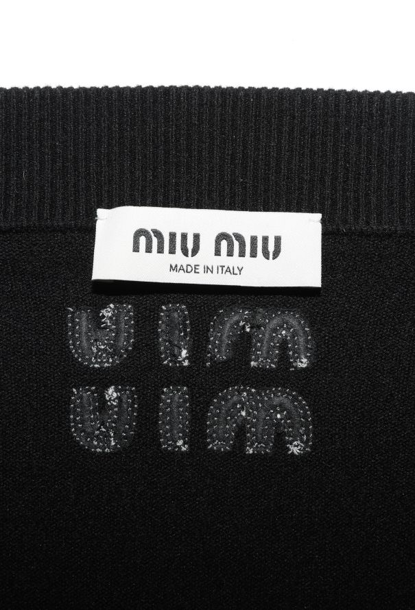 Miu Miu 2022 Cashmere Feather Trim Skirt - 5