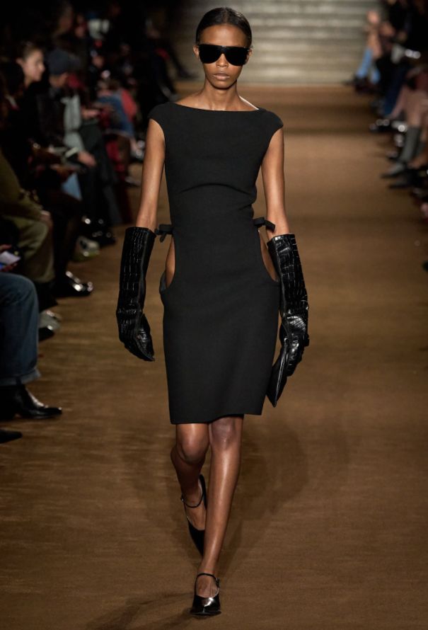 Miu Miu Natté Wool Cut-Out Dress, F/W 2024 - 2