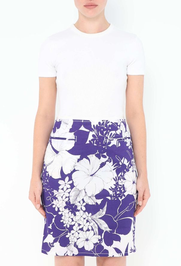 Miu Miu Rare S/S 2003 Cotton Slit Skirt - 4