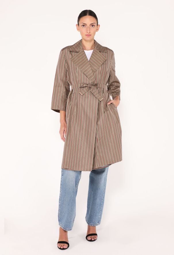 S/S 2001 Yeohlee Gingham Raincoat - 1