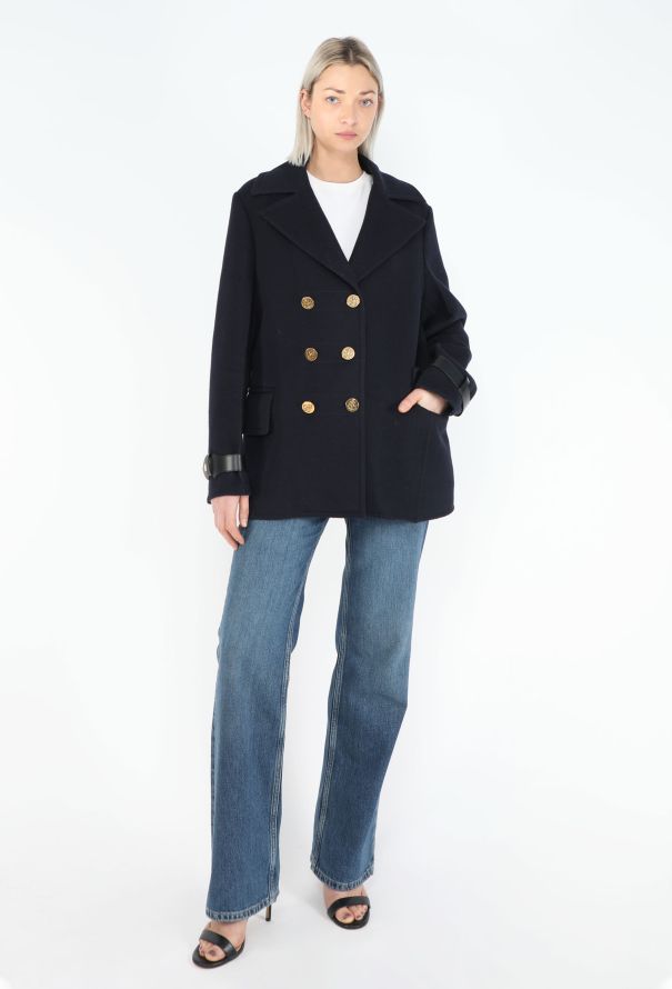 Louis Vuitton 2017 Felted Wool Peacoat - 4