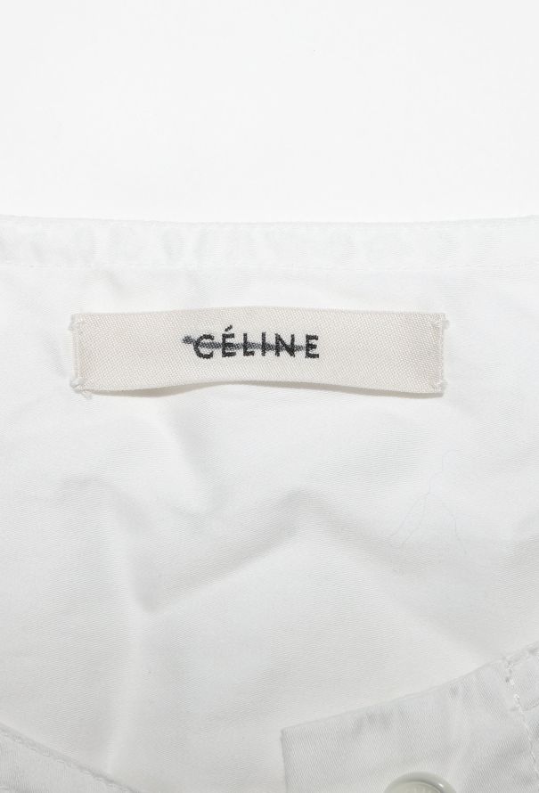 Céline Contrast Stitch Cotton Tunic - 6