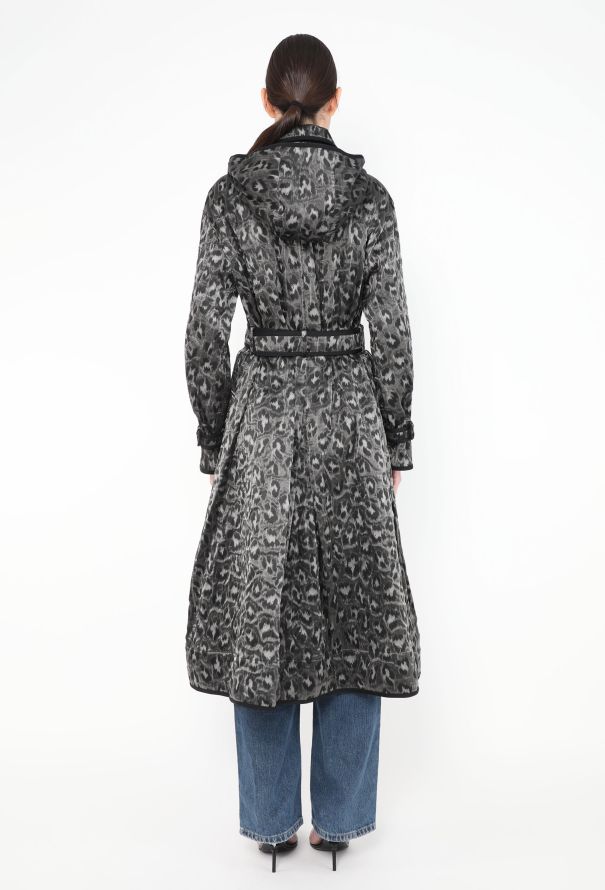 Dior Jacquard Leopard Print Trench - 7