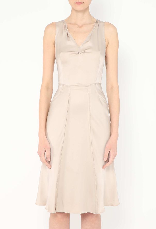 Prada 1995 Stitched Charmeuse Dress - 2 Prada 1995 Stitched Charmeuse Dress - 2