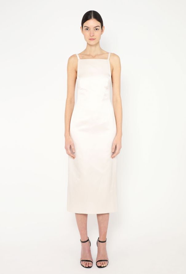 Calvin Klein RARE F/W 1995 Charmeuse Halter Dress - 1