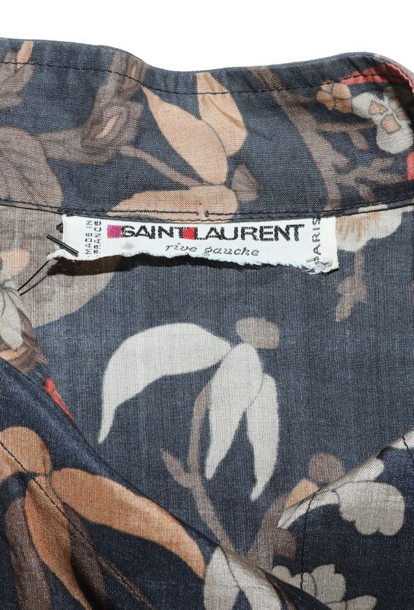 Saint Laurent ULTRA RARE F/W 1974 Dupion Silk Dress - 6