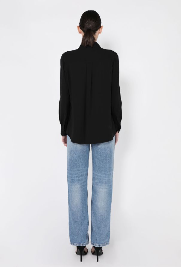Chloé Arrow-Embellished Crêpe Blouse, 2023 - 4