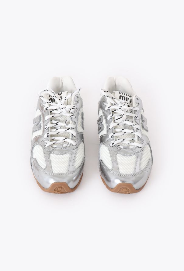 Miu Miu Miu Miu x New Balance White Metallic SL Sneakers – 2024 - 5