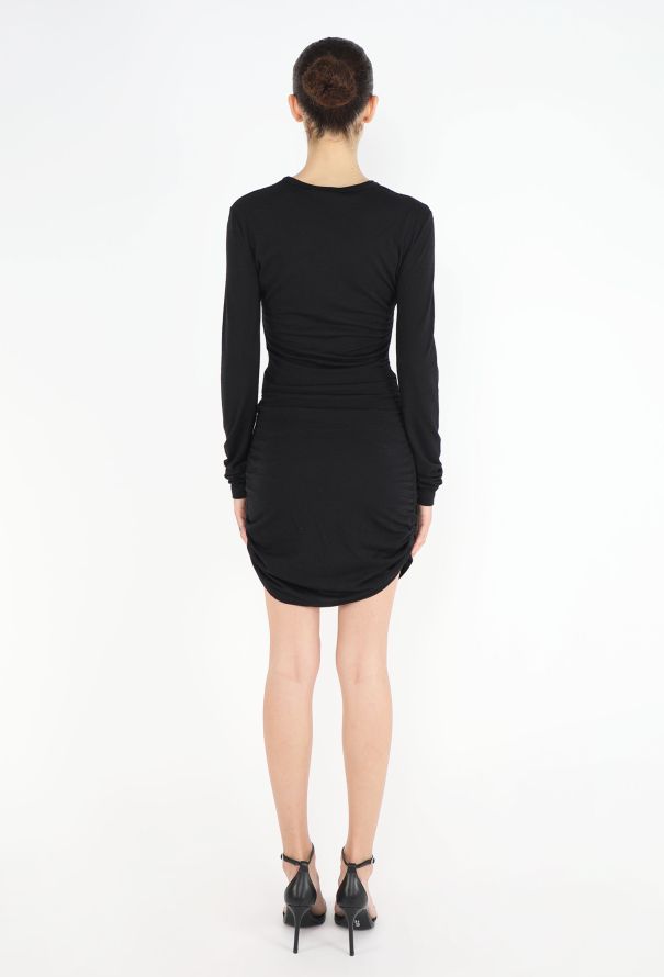 Saint Laurent 2023 Ruched T-Shirt Dress - 5