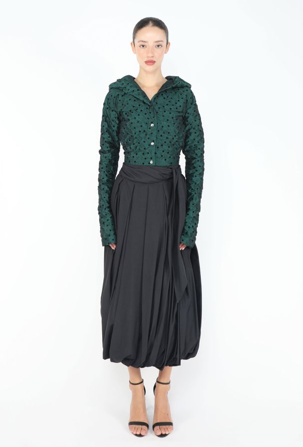 Romeo Gigli Early '90s Polka Dot Ruched Top - 6