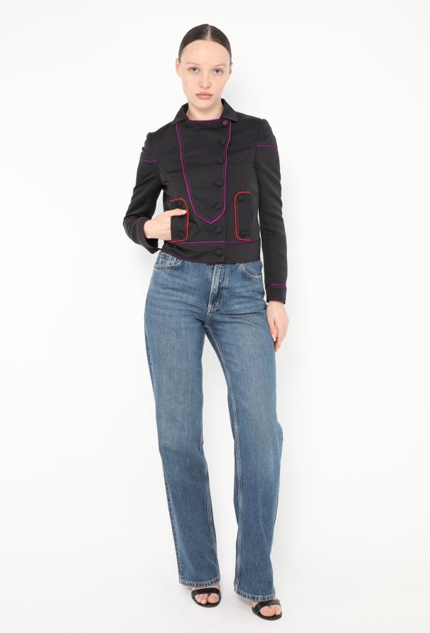 Gucci S/S 2007 Silk Piped Jacket - 4