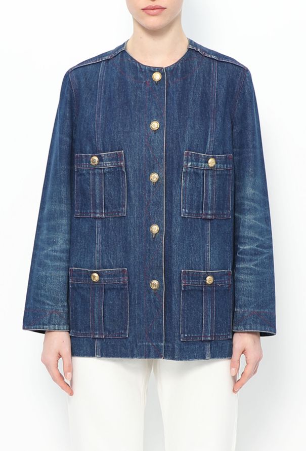 Chanel COLLECTOR S/S 1984 Denim 'CC' Jacket - 1