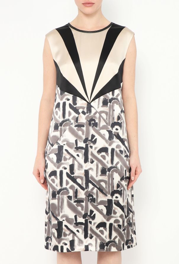 Prada F/W 2014 Abstract Silk Dress - 3 Prada F/W 2014 Abstract Silk Dress - 3