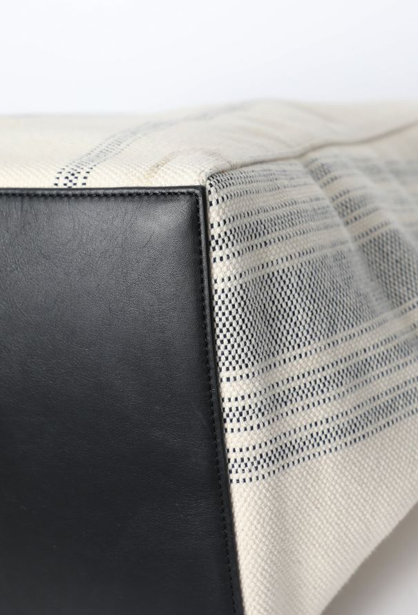 Céline Striped Canvas Phantom Tote - 9 Céline Striped Canvas Phantom Tote - 9
