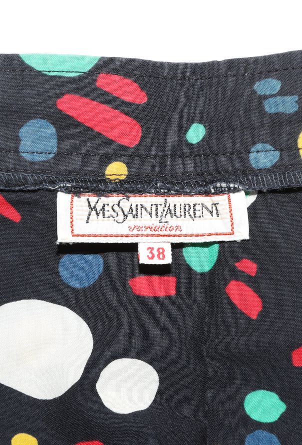 Saint Laurent Vintage Graphic Printed Skirt - 5 Saint Laurent Vintage Graphic Printed Skirt - 5
