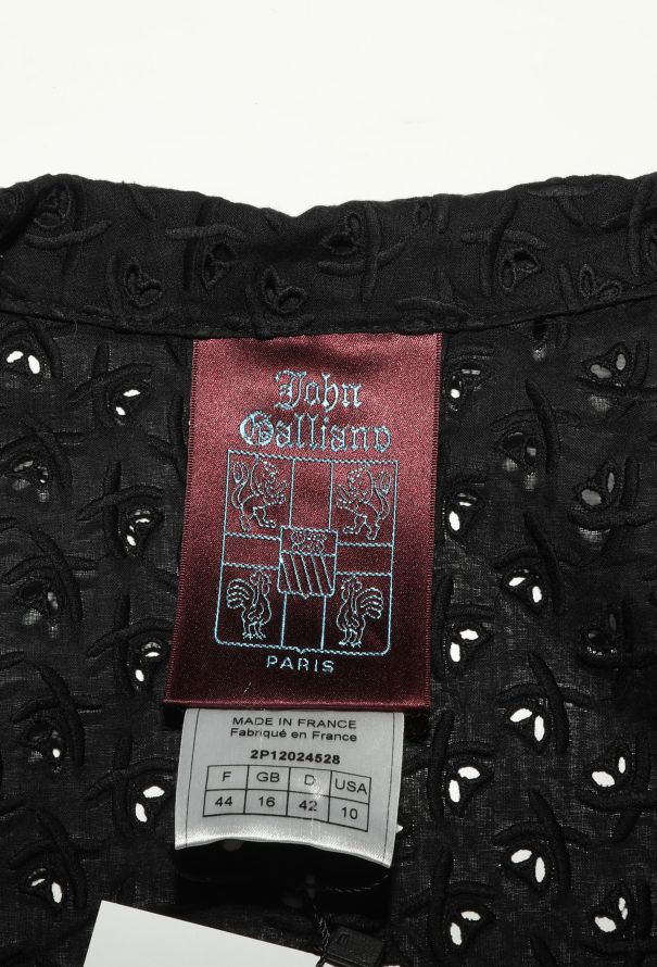 John Galliano 2002 Broderie Anglaise Jacket - 6 John Galliano 2002 Broderie Anglaise Jacket - 6