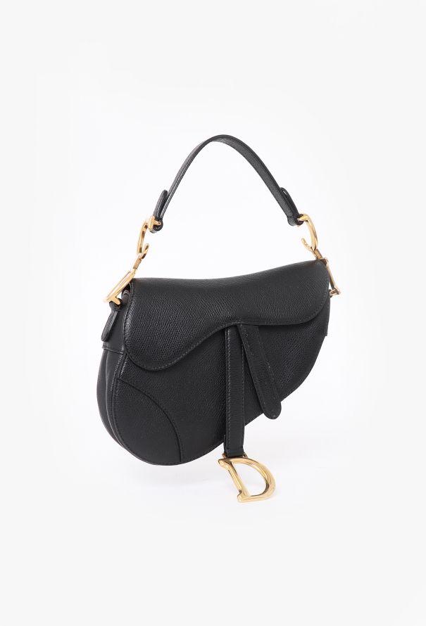Dior Black Mini Saddle Bag - 2 Dior Black Mini Saddle Bag - 2